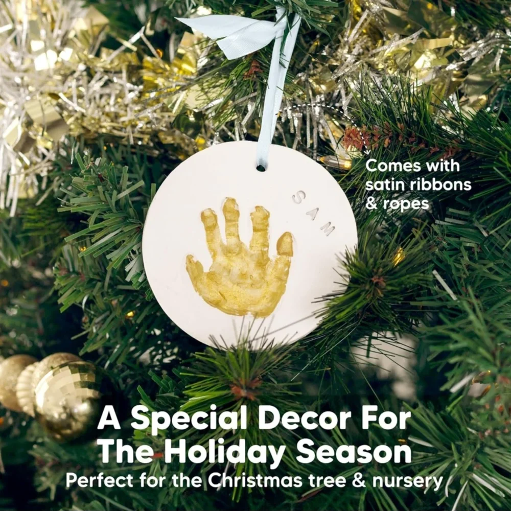 Gold‎ Hand and Footprint Ornaments KIT